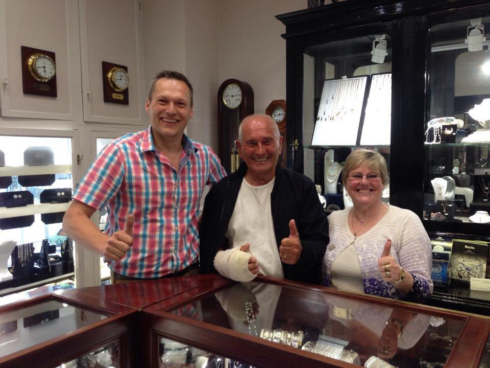 Behind the counter at I'Anson Jewellers in Harrogate: the team running the shop today